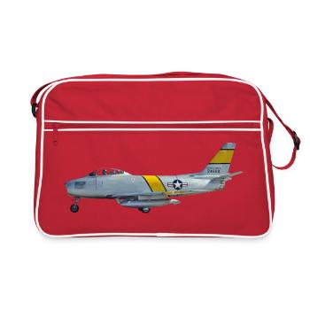 F-86 Sabre - Retro Bag - red/white - Front