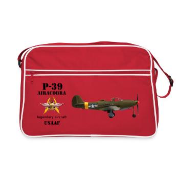 P-39 Airacobra - Sac Retro - rouge/blanc - Devant