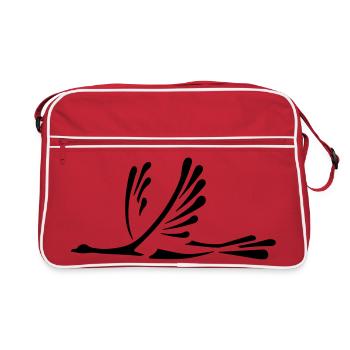 Oiseau - Sac Retro - rouge/blanc - Devant