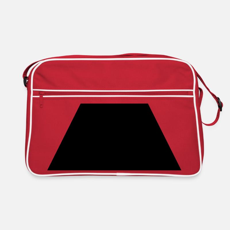 black trapezoid Retro Bag