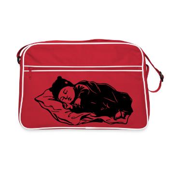 Bébé qui dort  - Sac Retro - rouge/blanc - Devant
