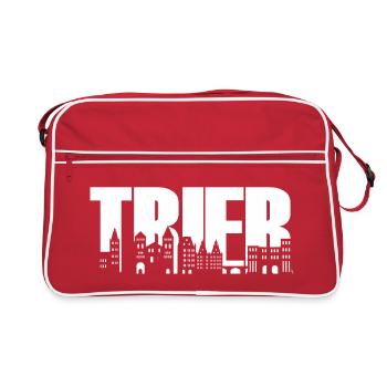 Trèves - Horizon - Fonts - Moselle Rhénanie-Palatinat - Sac Retro - rouge/blanc - Devant
