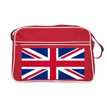 Red White Blue British Union Jack Flag - Retro Bag - red/white - Front