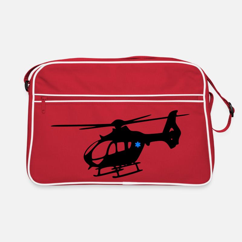 Notarzthubschrauber Retro Tasche