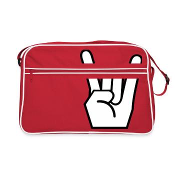 Rock & Roll - Sac Retro - rouge/blanc - Devant