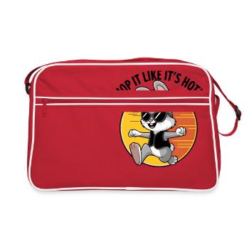Hop-le comme s’il faisait chaud ! - Sac Retro - rouge/blanc - Devant