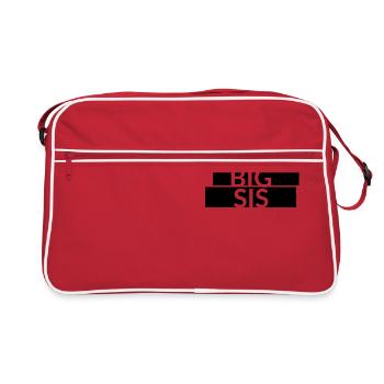 The Big Sis lettering - Retro Bag - red/white - Front