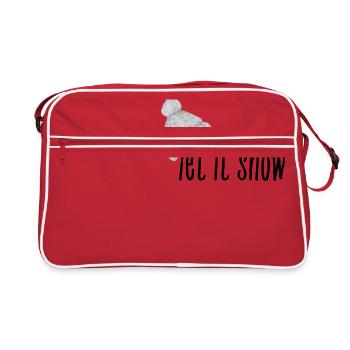 Let it Snow - Schnee / T-Shirt d’hiver - Sac Retro - rouge/blanc - Devant
