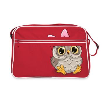 bird - Retro Tasche - Rot/Weiß - Vorne