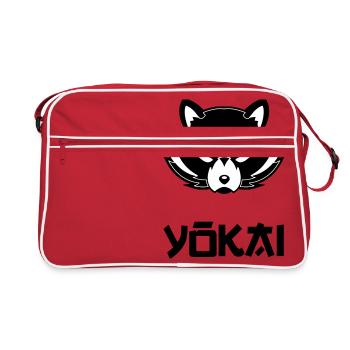 yokai blak - Sac Retro - rouge/blanc - Devant