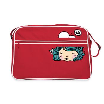 fille marin - Sac Retro - rouge/blanc - Devant
