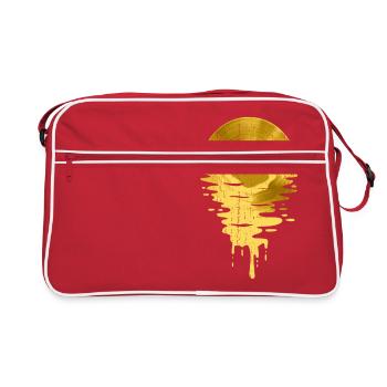 Música fresca vinilo retro vintage bling - Sac Retro - rouge/blanc - Devant