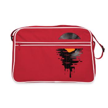 Música Cool Vinyl Record Retro Vintage Orange - Sac Retro - rouge/blanc - Devant