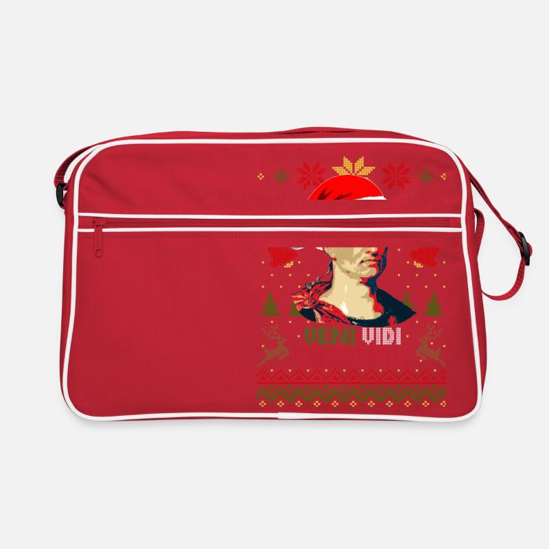 Veni Vidi Weihnachten Julius Caesar Retro Tasche