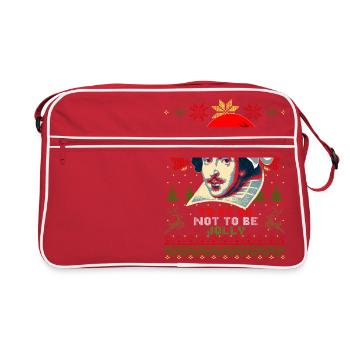 To Be Or Not To Be Jolly William Shakespeare - Retro Bag - red/white - Front