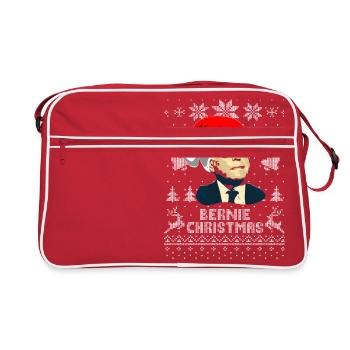 Bernie Christmas Bernie Sanders - Retro Bag - red/white - Front