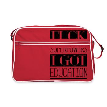 Superpouvoirs de baise - Sac Retro - rouge/blanc - Devant