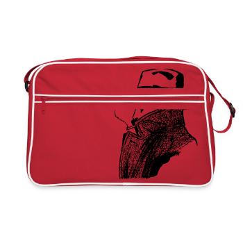Agent Detektiv - Retro Tasche - Rot/Weiß - Vorne