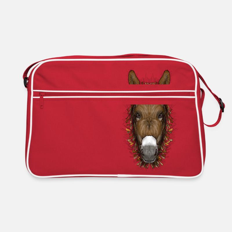 Blackpool von Jon Ball - Retro Tasche - Rot/Weiß