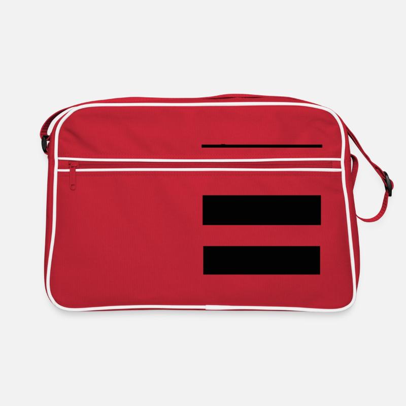 Three horizontal stripes Retro Bag
