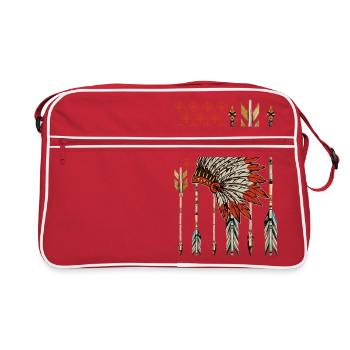 American Flag Tribe - Retro Bag - red/white - Front