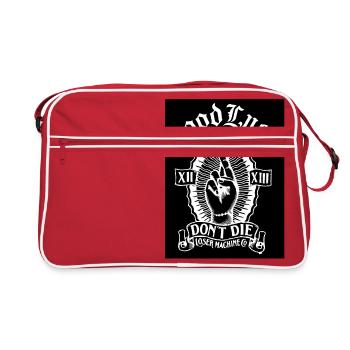 Good Luck Dont Die - Retro Tasche - Rot/Weiß - Vorne