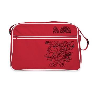 Pilze - Retro Tasche - Rot/Weiß - Vorne