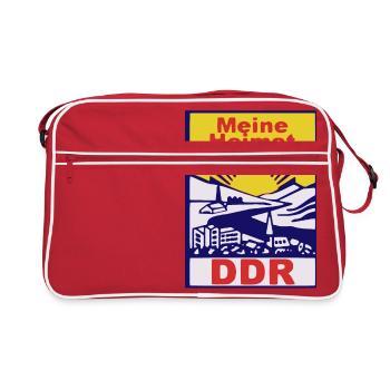GDR - my homeland - Retro Bag - red/white - Front