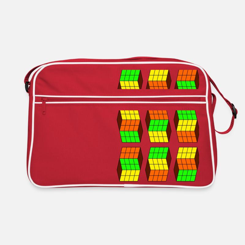 Nerd Geek Cube Geometry Impossible Shape Square Retro Bag