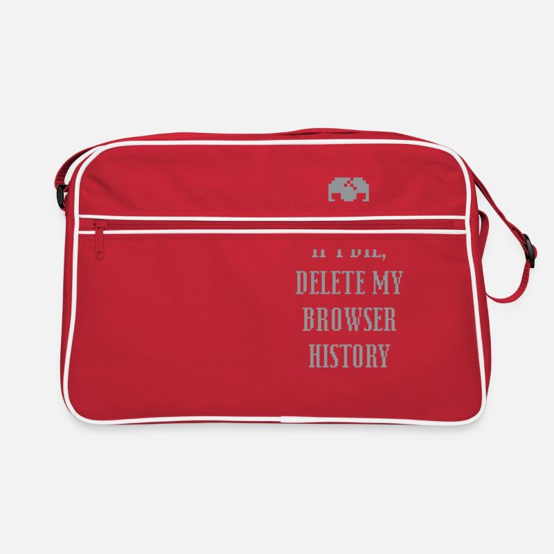 Funny If I Die Delete My Browser History Retro Bag