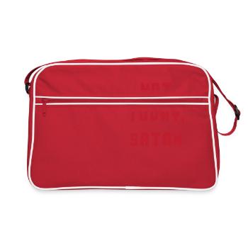 Drôle pas aujourd'hui Satan - Sac Retro - rouge/blanc - Devant