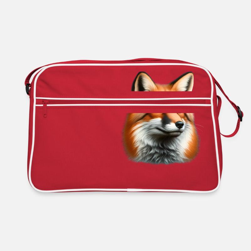 Trippy Polka Dot Fox Retro Tasche