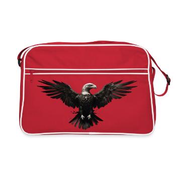 Adler - Retro Tasche - Rot/Weiß - Vorne