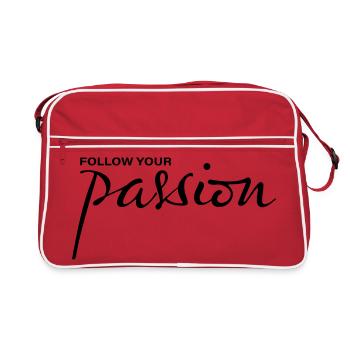 Suivez votre passion - Sac Retro - rouge/blanc - Devant