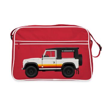 Modèle rétro Offroad Design Defender - Sac Retro - rouge/blanc - Devant