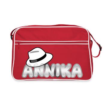 Cadeau pour Annika - Sac Retro - rouge/blanc - Devant