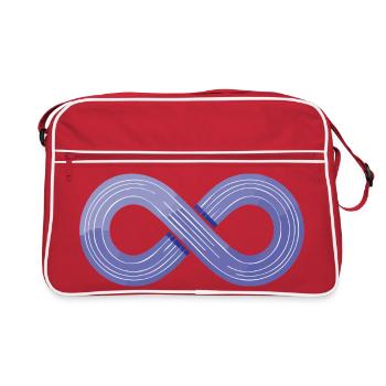 Infinity Flow – Symbol of Agility - Retro Bag - red/white - Front