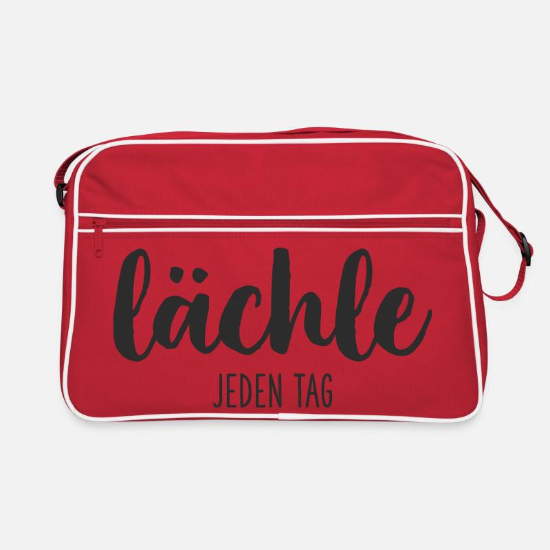 lächle JEDEN TAG Retro Tasche