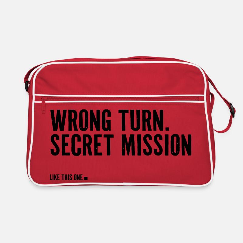 wrong turn. secret mission. Retro Tasche