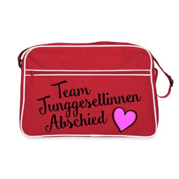 Équipe de jeune fille - Sac Retro - rouge/blanc - Devant