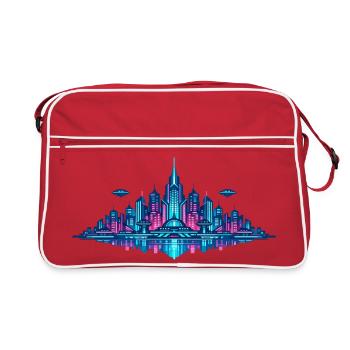 Reflet de Neon City - Sac Retro - rouge/blanc - Devant