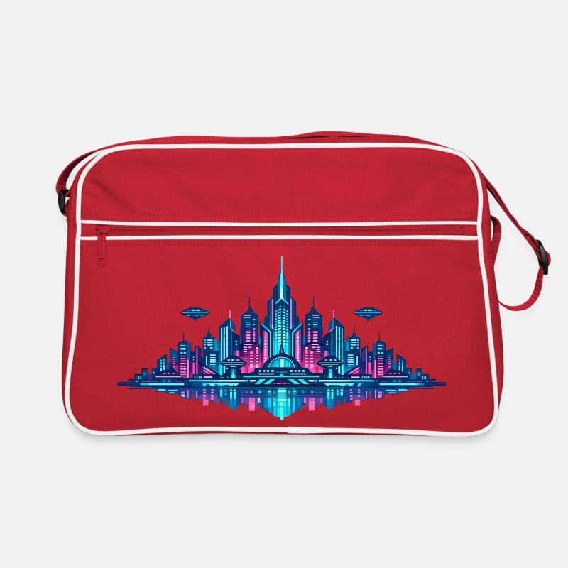 Neon City Reflection Retro Bag