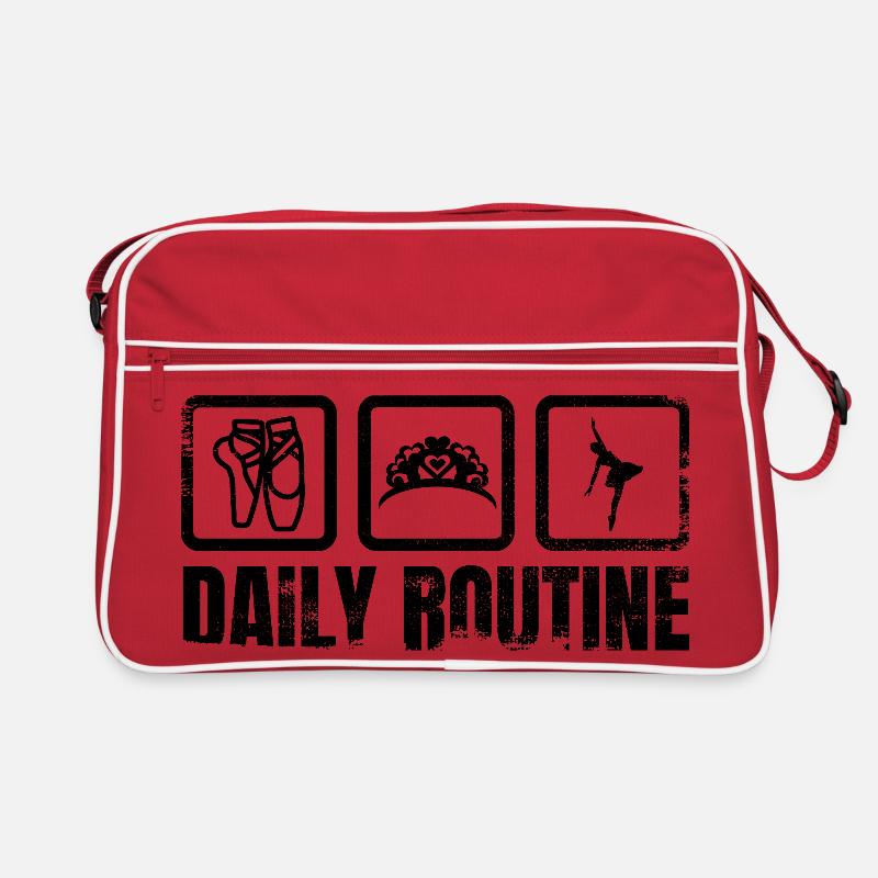 Ballett Tänzerin Tägliche Routine Retro Tasche