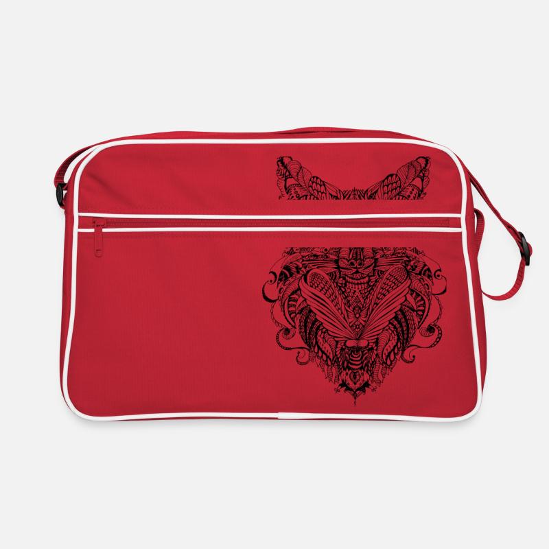 Fox doodle Retro Bag