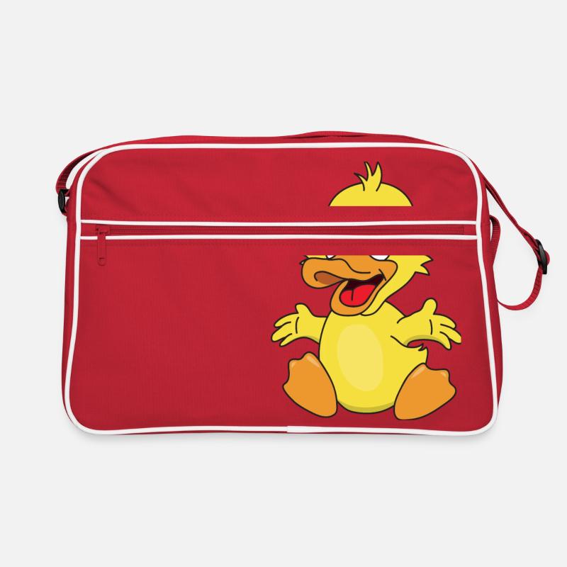 Ducklings duck chicks Retro Bag