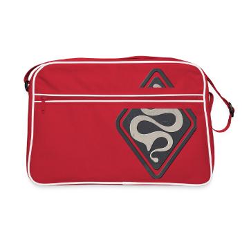 Symbole celtique Latene gris noir - Sac Retro - rouge/blanc - Devant