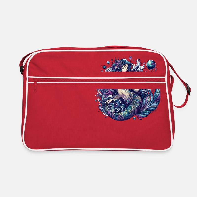 Cadeau de sirène - Sac Retro - rouge/blanc