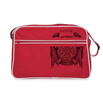 Croix celtique - Sac Retro - rouge/blanc - Devant