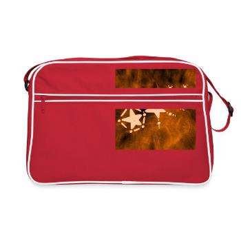 TROIS ÉTOILES ORANGE - Sac Retro - rouge/blanc - Devant