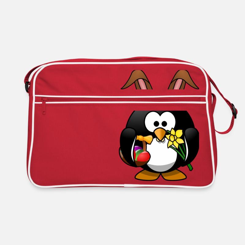 Easter penguin Retro Bag
